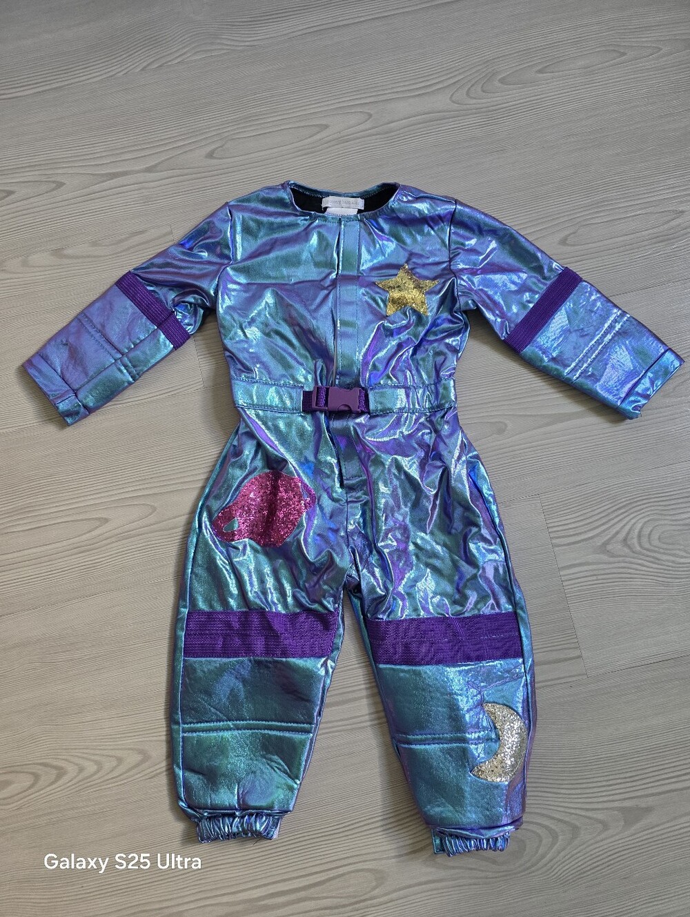 Pottery Barn Cosmic Sparkle Astronaut Halloween Costume Jumpsuit Only